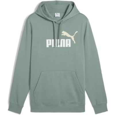 Afbeelding van Puma Essentials 2 Color No. 1 Logo hoodie groen Maat S