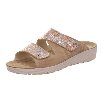 Afbeelding van Rohde Roma dames, vrouwen, slippers, sandalen, zomerschoenen, vrijetijdsschoenen, Natuur 14, 41 EU