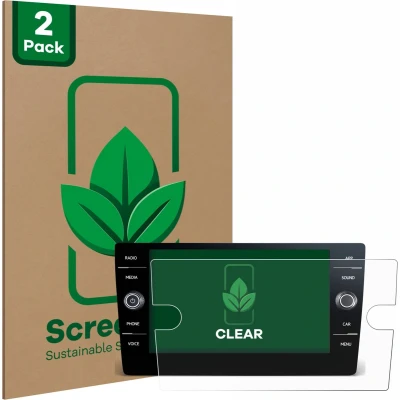 Afbeelding van ScreenLeaf Screenprotector voor Volkswagen T Roc R Line 2022 Discover Media 8&quot; Duurzame schermbescherming Folie Beschermfolie transparant (2 Stuks)