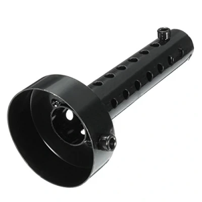 Afbeelding van Maso Universele uitlaatdemper voor motorfiets, 60 mm, zwart, compatibel met geluiddemper, 2 stuks