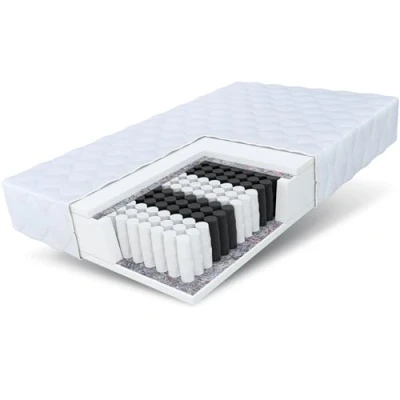 Afbeelding van FDM Medic MAX pocketveringmatras, 140 x 200 cm, 7 ligzones matras, hardheidsgraad H3, middelhard), 23 cm hoog, polyurethaanschuim, Oeko Tex, geschikt voor mensen met allergieën, overtrek, afneembaar,