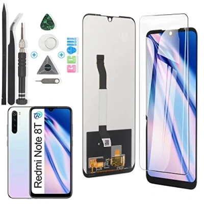 Afbeelding van RongZy Xiaomi Redmi Note 8T LCD schermset voor M1908C3XG touchscreen digitaliseerapparaat met gereedschap (zwart)