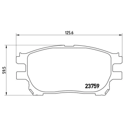 Afbeelding van Brembo Remblokset P 83 070