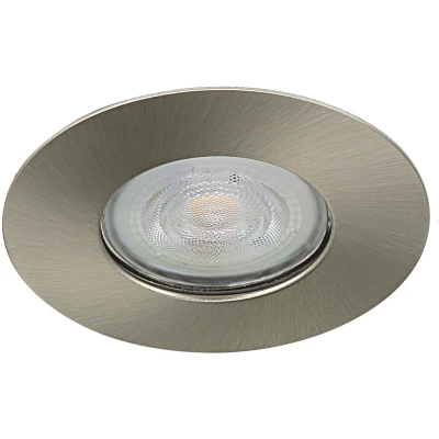 Afbeelding van IP65 LED Inbouwspot Frija Rond RVS Look Warm Wit Dimbaar 5W Philips
