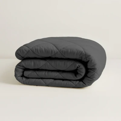 Afbeelding van Y NOT SleepEasy Mat Satijn Antracite Het dekbed zonder overtrek 1 Persoons 140x200