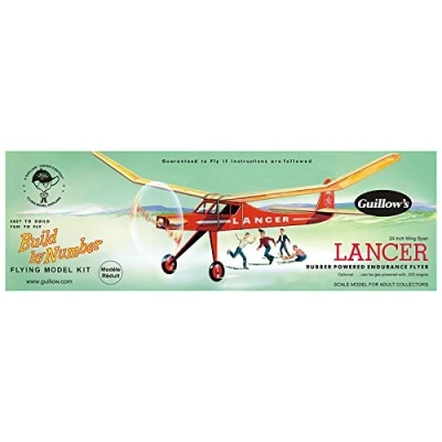 Afbeelding van Guillow Lancer Balsa Model Aircraft Kit