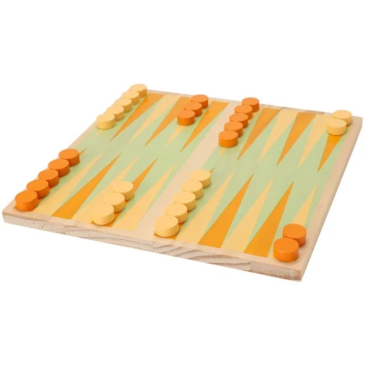 Afbeelding van Backgammon Bordspellen Reisspellen 20x20cm