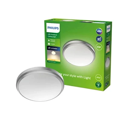 Afbeelding van Philips Doris LED buitenlamp IP54 2.700K nikkel