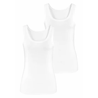 Afbeelding van Vivance Tanktop elastische katoenkwaliteit gemaakt van katoenen stof, strandtop (Set 2)