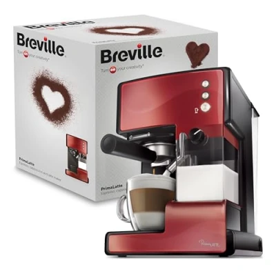 Afbeelding van Breville VCF046X Primalatte 3 In 1 Koffiezetapparaat, 1,5 Liter, Rood/Metallic