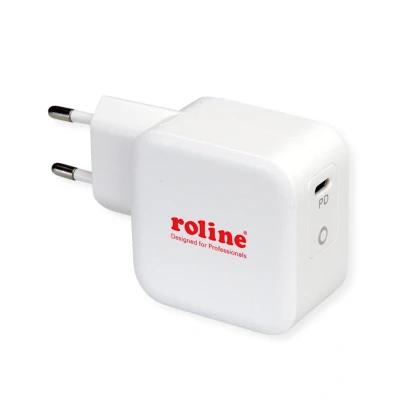 Afbeelding van ROLINE USB Oplader met Eurostekker, 1x Type C, PD, 61W
