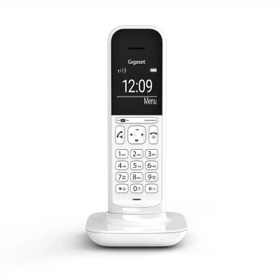 Afbeelding van Gigaset CL390HX draadloze design telefoon uitbreiding DECT handset met handsfree functie groot grafisch display gemakkelijk te bedienen menu Wit
