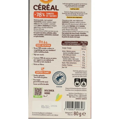 Afbeelding van Cereal Chocolade Tablet Multi verpakking 12x80GR