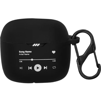 Afbeelding van kwmobile case compatibel met JBL Tune Flex Hoesje voor oordopjes in wit Muziekspeler