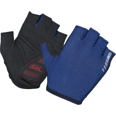 Afbeelding van GripGrab Solara Mesh Padded Korte Vinger Zomer Fietshandschoenen Zondoorlatend met Padding Navy Blauw Unisex Maat S