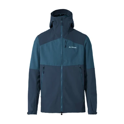 Afbeelding van Vaude Roccia Softshelljas, Heren, Maat: Small, Dark sea uni
