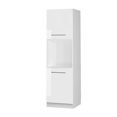 Afbeelding van Vicco Ovenombouwkast &quot;Fame Line&quot;, Wit Hoogglans/Wit, 60 cm met open kast