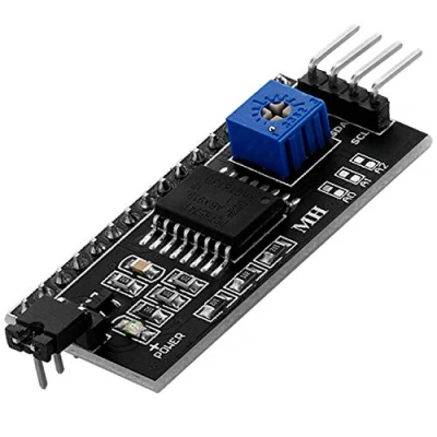 Afbeelding van AZDelivery I2C seriële adapter Board Module Interface per LCD Display 1602 E 2004 compatibel met Arduino inclusief Book!