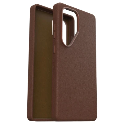 Afbeelding van Samsung Galaxy S25 Ultra MagSafe Hoesje Kunstleder OtterBox Hardcase/Backcover Bruin Telefoonhoesje Shockproof/Valbescherming