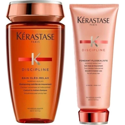 Afbeelding van Kérastase Discipline Oleo Relax Shampoo 250ml + Conditioner 200ml Kerastase bundel/set/pakket Haibu by Kapperskorting.com