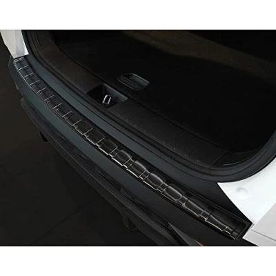 Afbeelding van Zwart RVS Achterbumperprotector compatibel met Hyundai Tucson 2020 &#039;Ribs&#039;