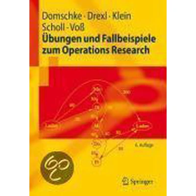 Afbeelding van Ubungen Und Fallbeispiele Zum Operations Research