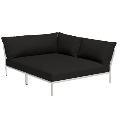 Afbeelding van Houe Level2 Cozy Corner Loungebank Rechts Frame Wit Stof Char
