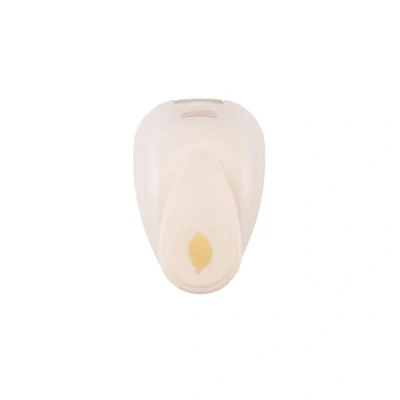 Afbeelding van Vaessen Creative Mini figuurpons, berkenblad, kleine motiefperforator van metaal en plastic, uitgestanst motief 5 x 3.4 3.8 cm, om te knutselen met papier