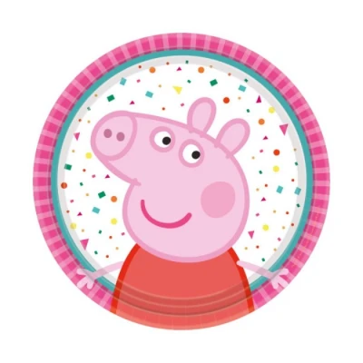 Afbeelding van Peppa Pig Confetti bord 18cm 8 stuks