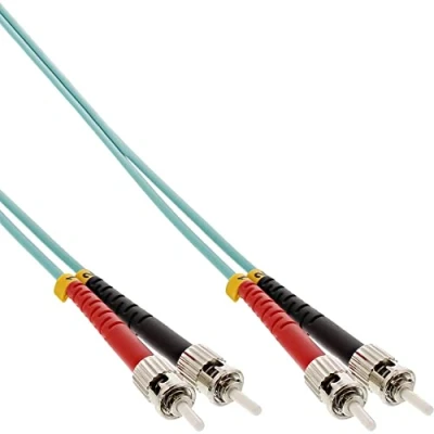 Afbeelding van ST Duplex Optical Fiber Patch kabel Multi Mode OM3 25 meter InLine