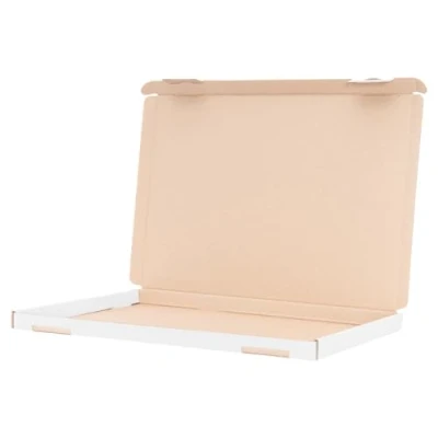 Afbeelding van verpacking 25 grote enveloppen verzenddozen 350 x 250 20 mm, wit, GB 2 DIN A4 / B4 voor goederenzending DHL DPD GLS Hermes, pakjes, verzendkarton, boekenverzending