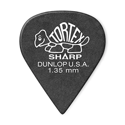Afbeelding van Jim Dunlop Sharp Tortex Plectrum 1.35 mm 12 pack