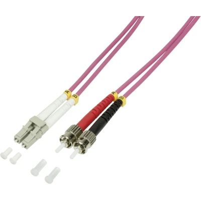 Afbeelding van LogiLink FP4LT02 Glasvezel Optische vezel Aansluitkabel 50/125 µ Multimode OM4 2.00 m