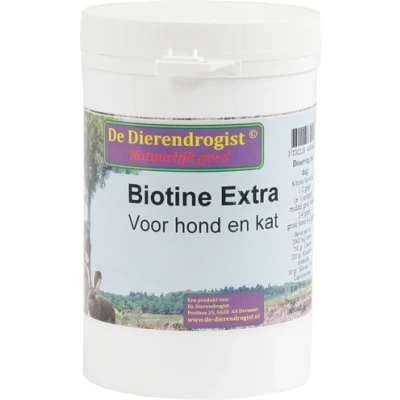 Afbeelding van Dierendrogist Biotine Poeder+Kruiden Voor Hond En Kat 200 GR