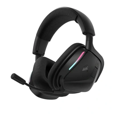 Afbeelding van CORSAIR VOID v2 Draadloze Gaming Headset met Bluetooth voor PC, PS5, PS4, Switch &amp; Mobiel Dolby Atmos, 70 uur Batterijduur, Dubbele Draadloze, Snel Opladen Koolstof