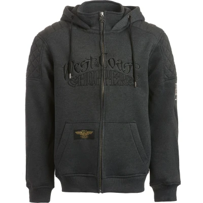 Afbeelding van West Coast Choppers Por Vida Hoodie met ritssluiting, grijs, afmeting L voor man