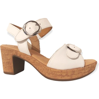 Afbeelding van Gabor Sandalen met plateauzool, Dames, Maat: 39, Weiss