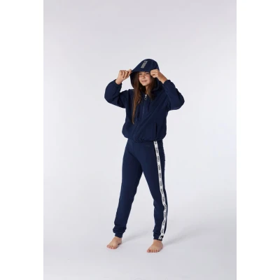 Afbeelding van Woody huispak meisjes broek + vest donkerblauw 212 2 YLC K/885 maat 128