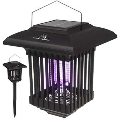 Afbeelding van Maclean Muggenlamp Insectenlamp Solar LED Insecticide Light, IP44, LED/UV, 2*AA Ni MH 200 mAh batterij, zonne energie 2V DC MCE448