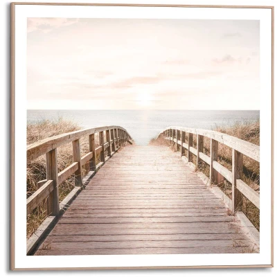 Afbeelding van Reinders! Artprint Brücke zum Strand