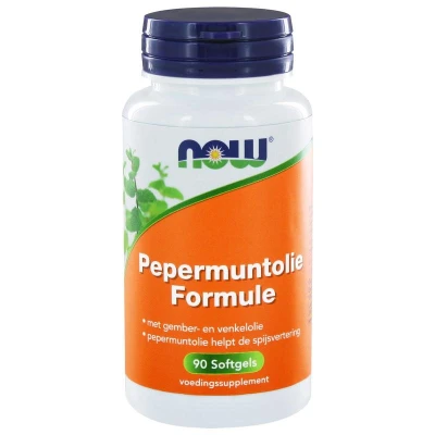 Afbeelding van gratis verzending: 2x NOW Pepermuntolie Formule 90 softgels