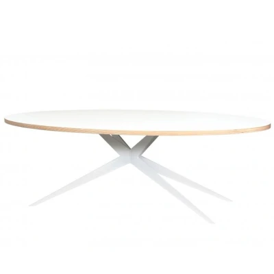 Afbeelding van Vergadertafel Lagos breed 240CM diep 130CM bladkleur White Oak Matlak