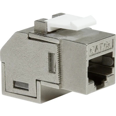 Afbeelding van CAT6a keystone koppelstuk STP haaks Kabelverbinder Kabel Connector