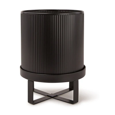 Afbeelding van Ferm LIVING Bau Pot plantenbak voor binnen 18 x 24 cm Zwart