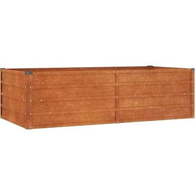 Afbeelding van vidaXL Plantenbak verhoogd 160x80x45 cm cortenstaal roestig