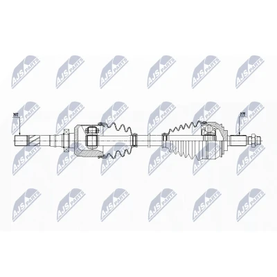 Afbeelding van Aandrijfas NTY NPW RE 155