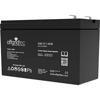 Afbeelding van Offgridtec© AGM zonneaccu, 7 Ah/C10, voor cyclische toepassingen