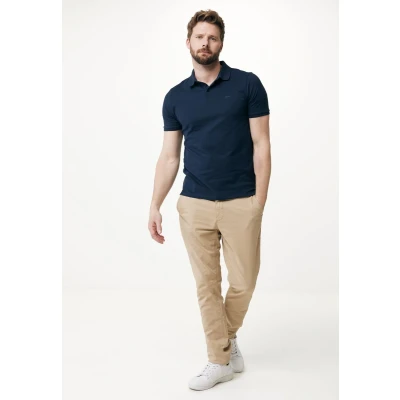 Afbeelding van Basic Short Sleeve Pique Stretch Polo Mannen Navy Maat S