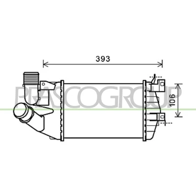Afbeelding van PRASCO OP410N003 Intercooler