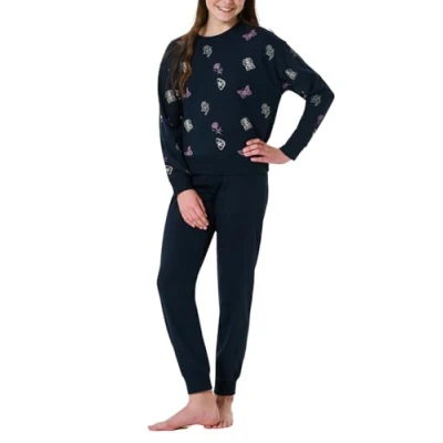 Afbeelding van Schiesser meisjes pyjamaset, Nachtblauw 181981, 176